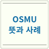 OSMU 뜻 OSMU 사례