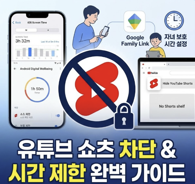 유튜브 쇼츠 차단